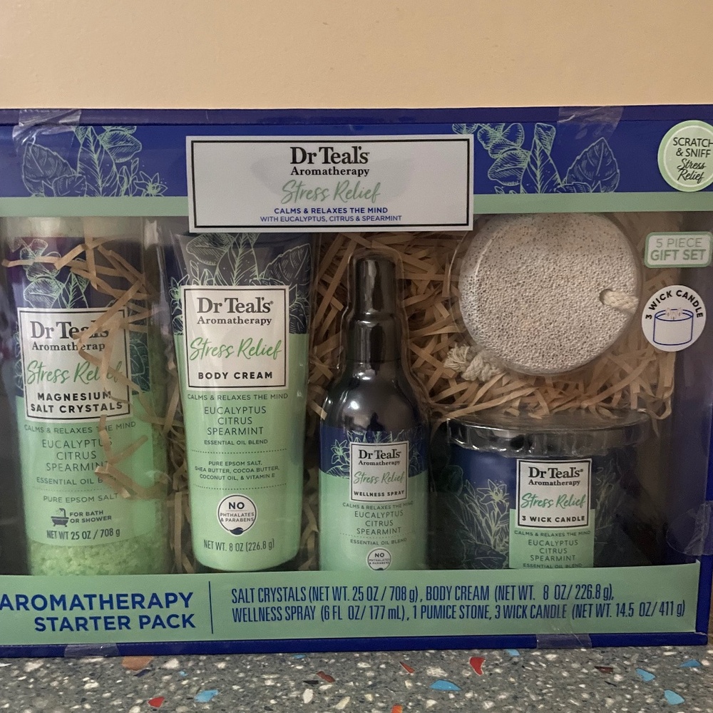 "Dr. Teal's Aromatherapy Stress Relief Set - Ultimate Relaxation Essentials